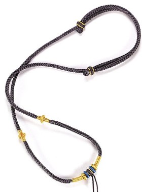 手工编织百搭项链绳八股辫编绳毛衣链蜜蜡L吊坠绳平安扣挂脖绳子