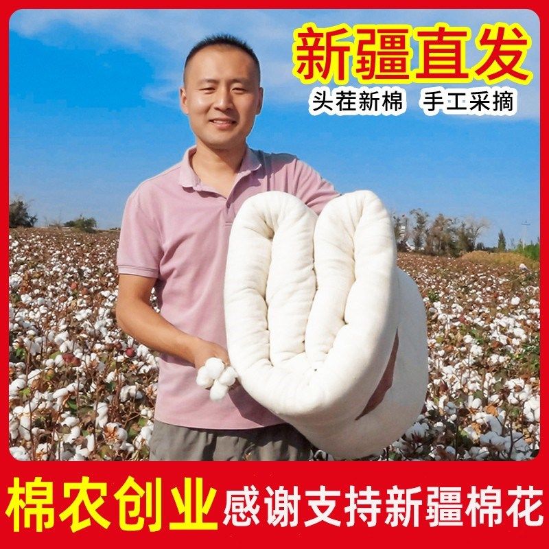 新疆长绒棉花被被子全棉被芯棉絮床垫被褥子加厚保暖春秋冬被,床上用品,棉花被,淘宝优惠券,粉丝福利购,淘宝优惠卷