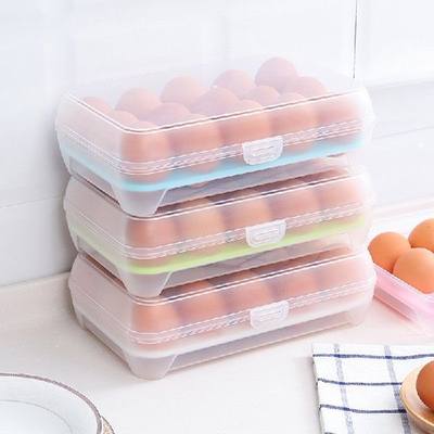 推荐1PCS Grid Kitchen Refrigerator Single Layer Egg Box Stor