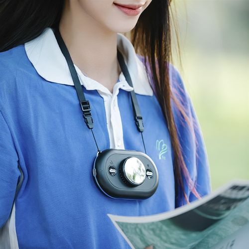 迷你小型挂脖风扇户外办公室学生宿舍户外车载充电制冷空调降温神