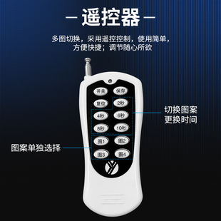 多图轮换文字logo投影灯地面广告投射灯图案旋转招牌门头户外自动