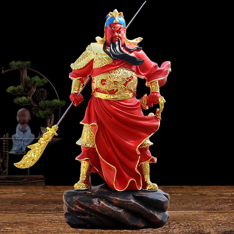 九龙关公神像家用店铺公司招财摆件新款武财神关帝圣君关羽关老爷