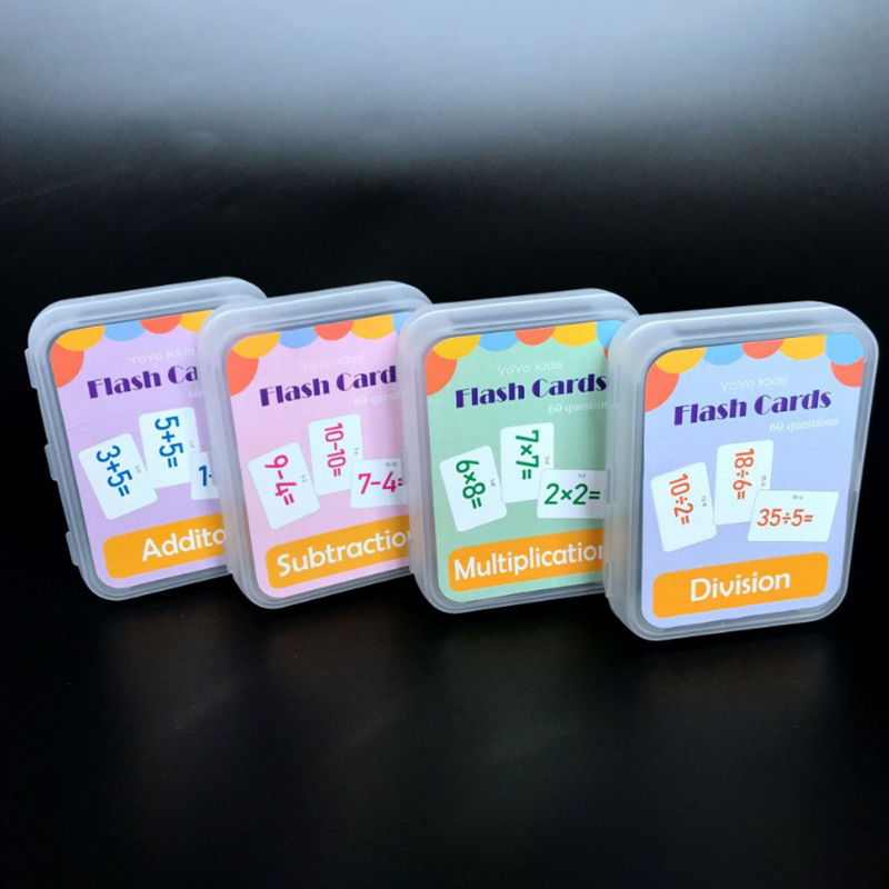 推荐30pcs Math Calculation FlashCard Preschool Kids Learn Ma