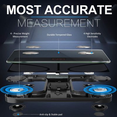 推荐Airmsen Body Fat Scale Bluetooth-compatible Weight Scale