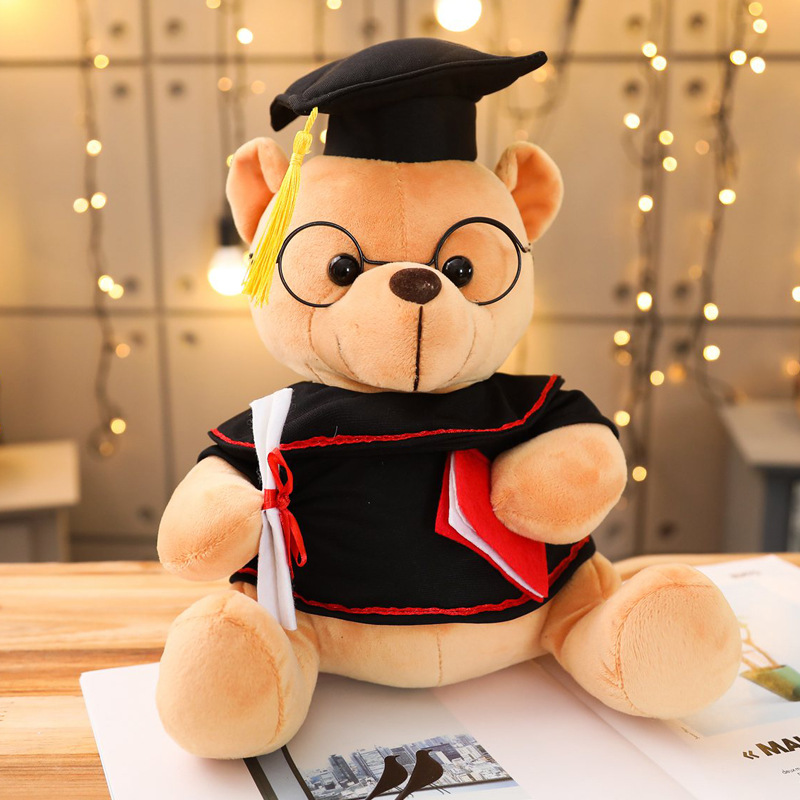 极速Graduation teddy bear Soft Toy Plush Doll Commemorative