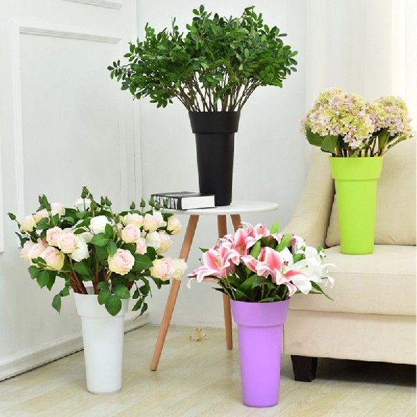 速发High Quality Plastic Flower Bucket Florist Flower Displa