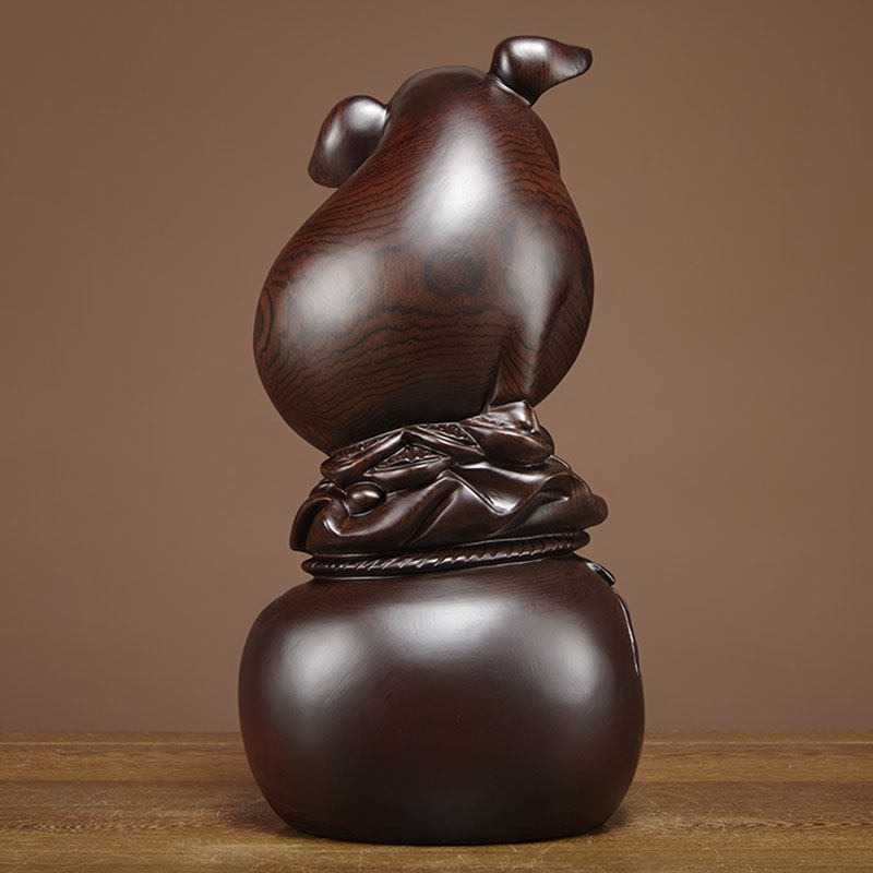黑檀木雕生肖猪摆件实木雕刻动物家居客厅电视柜饰品红木工艺礼品,家居饰品,装饰摆件,淘宝优惠券,粉丝福利购,淘宝优惠卷