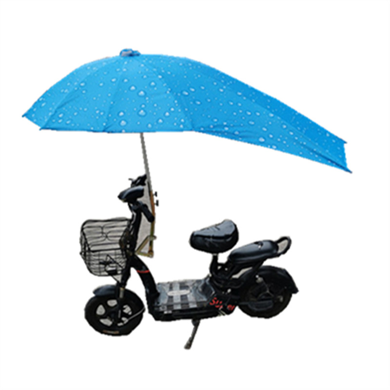 微型电动摩托车新款雨伞简易电单车3号支架遮阳伞雨篷安装固定架