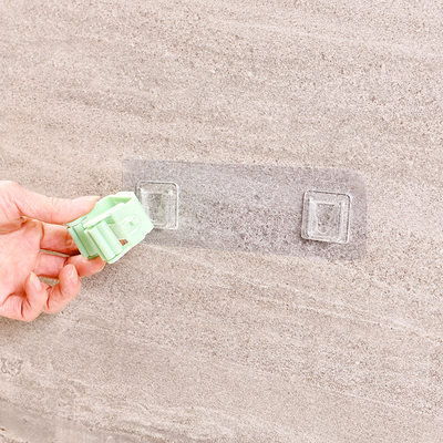新品强力贴片免打孔卫生间浴室置物架墙壁挂吸盘黏胶卡扣双排无痕