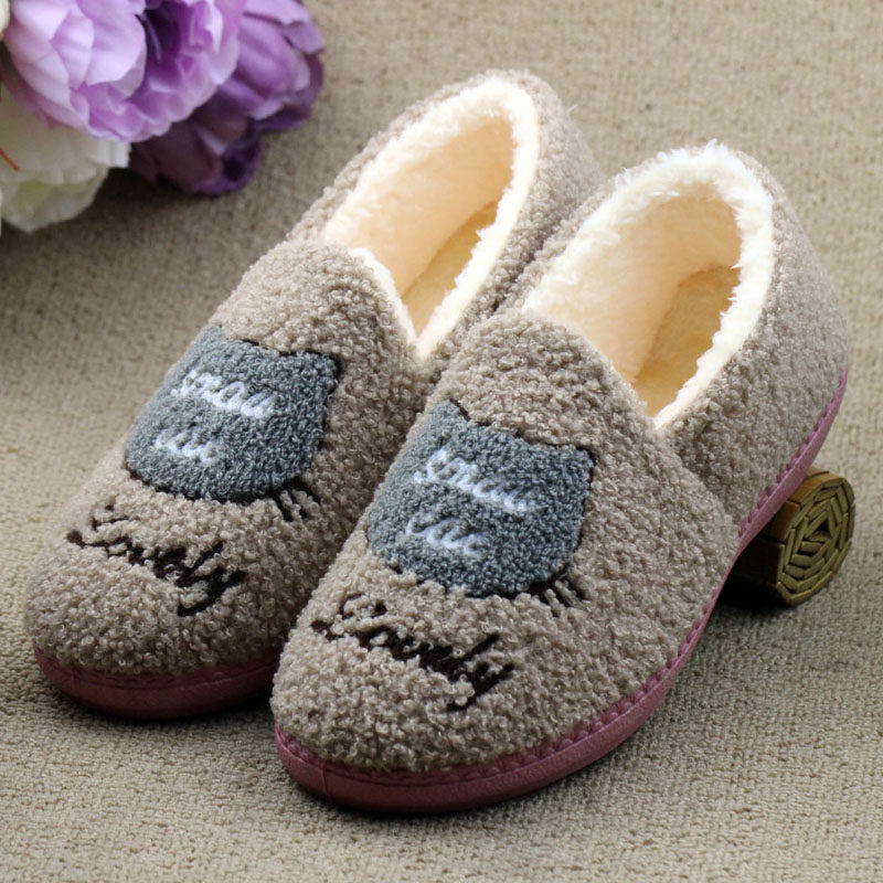 棉拖鞋女冬季加绒带后跟防滑保暖有跟孕妇做月子鞋软底产妇秋冬季,居家布艺,居家棉拖/棉鞋,淘宝优惠券,粉丝福利购,淘宝优惠卷