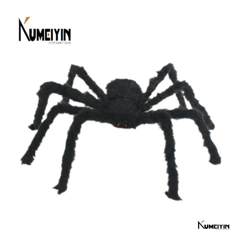 -Halloween decoration spider plush spider webs