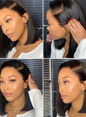 Bob Wig Brazilian Hair Lace Front Human Hair Wigs Short Bob