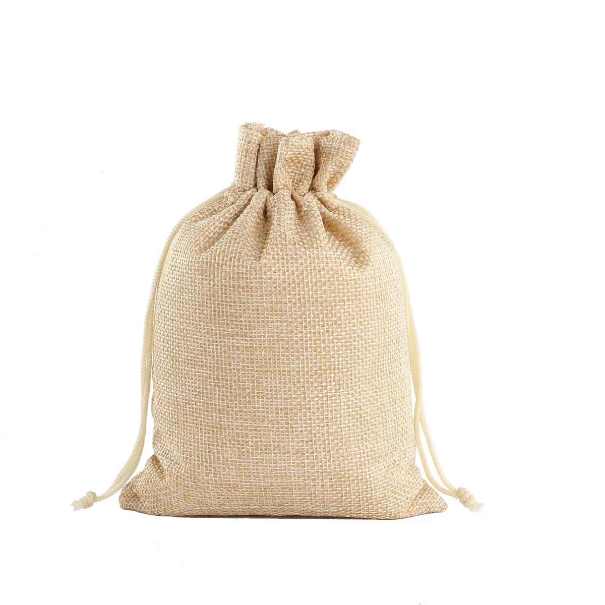 麻布抽麻包装袋袋子仿文玩束小布品绳珠宝首饰包装袋口袋糖果袋子