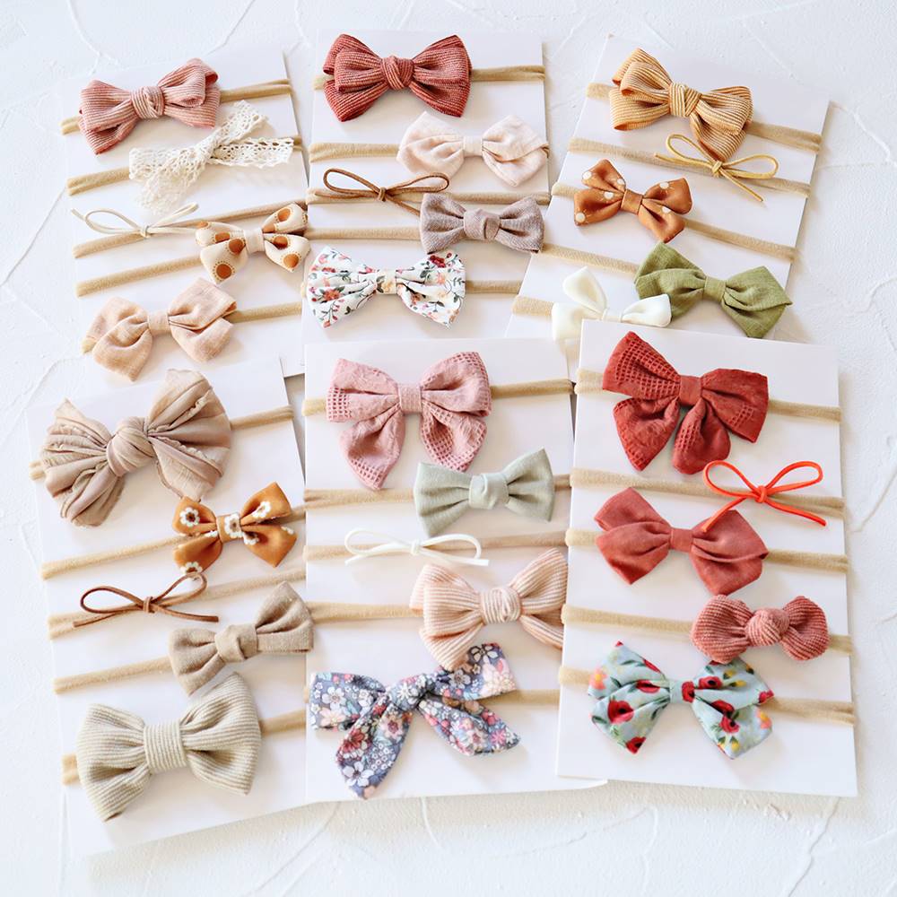 HPcsSet Baby Bow  eadbtand5Nylon Headbands Cotton Hair Bands 婴童用品 其它婴童用品 原图主图