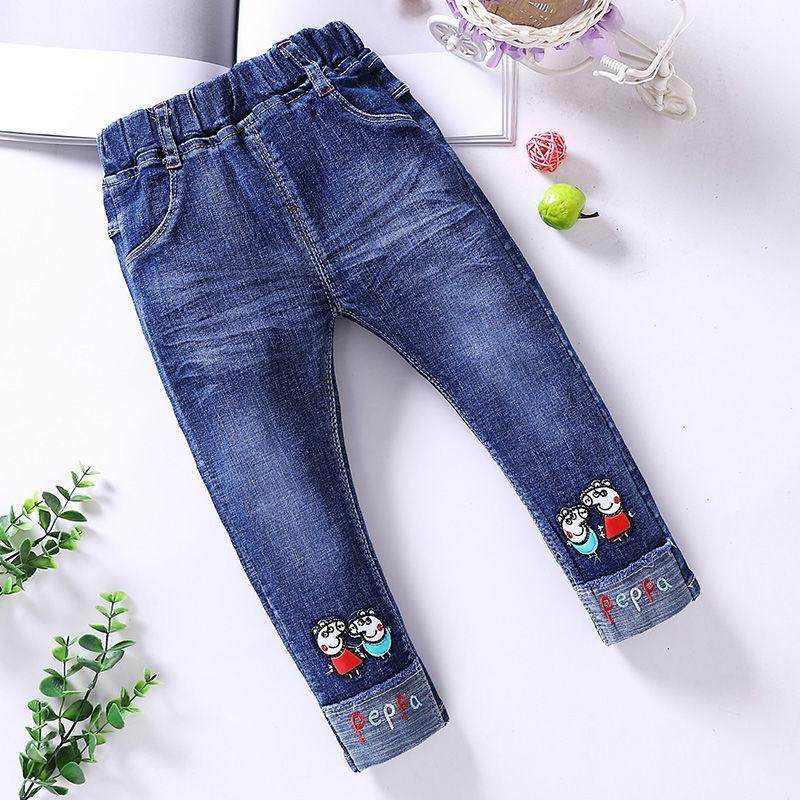 女童牛仔裤春秋j34岁小儿童春装外穿童装春款长裤5婴儿裤子女宝宝