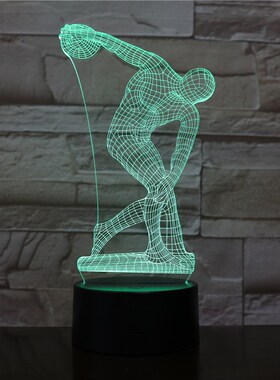 Discobolus of Myron Desk lamp bedside sculpture Figure Touch