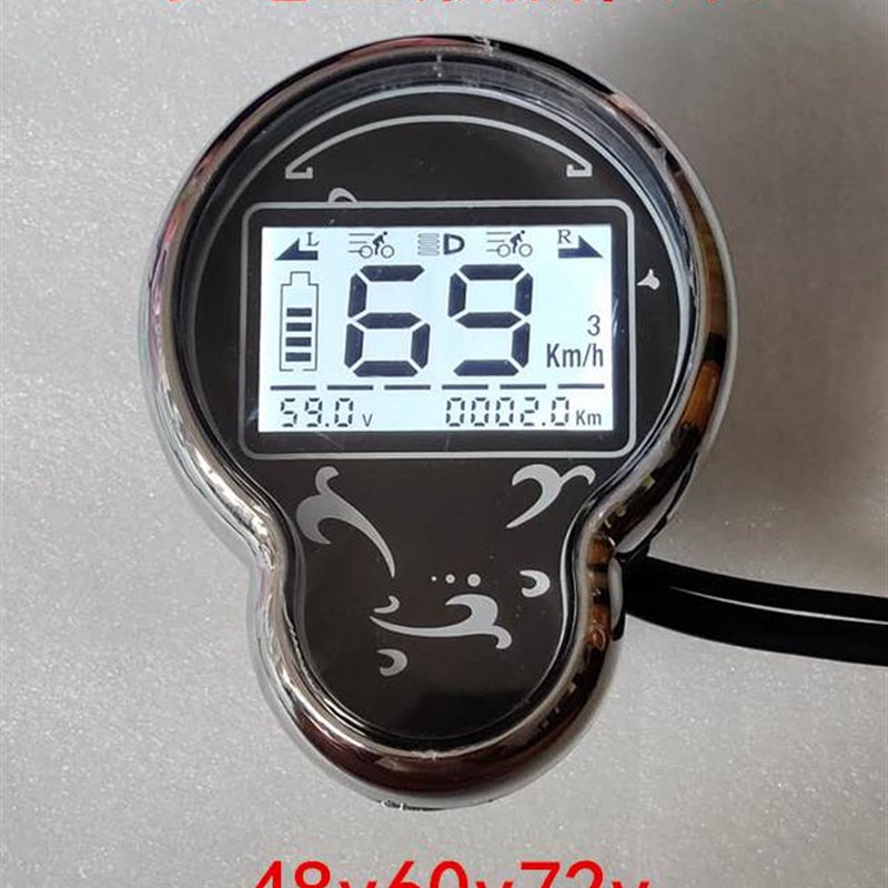 现货改装升级小龟电动车液晶仪表欧版B小龟电压速度里程48v60v72v