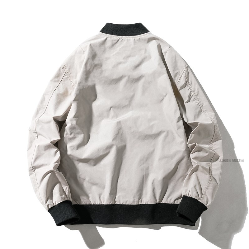 风衣定制印LOGOl春秋工作服刺绣DIIY外套广告夹克衫情侣班宽松短