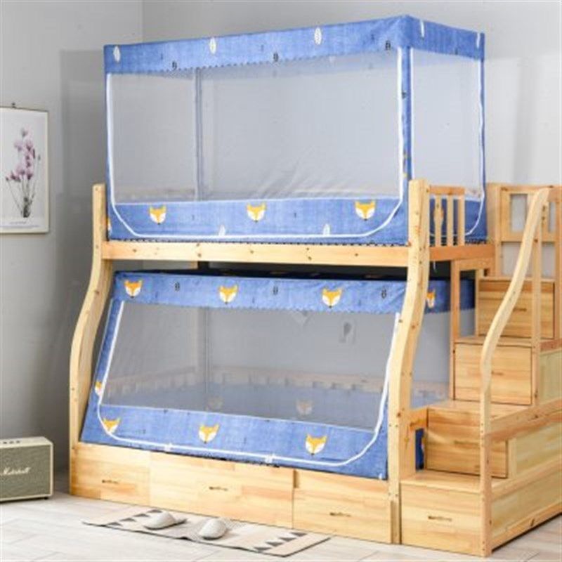 子母床方蚊帐1.2m上下铺1.5床梯形高低拉链0.9米床步梯儿童双层床,床上用品,蚊帐,淘宝优惠券,粉丝福利购,淘宝优惠卷
