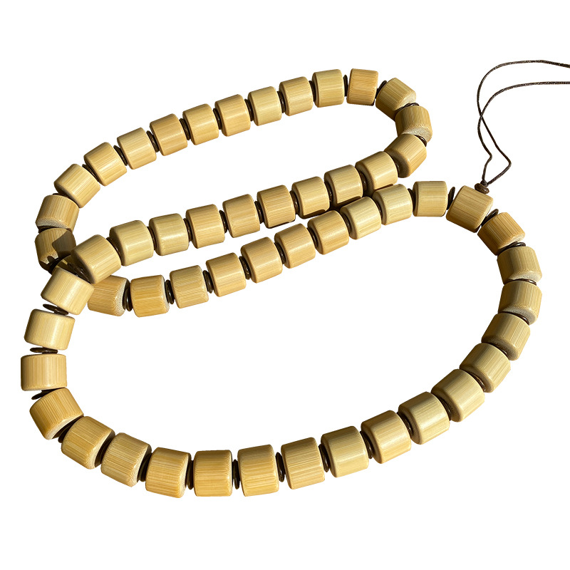 [玉节升]c文玩高抛实心竹竹子手串竹制品佛珠手串54颗实心竹文玩