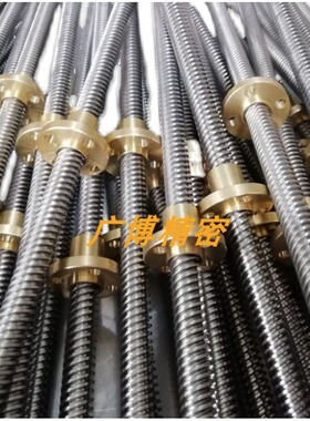 45梯形丝杆T型m丝杆粗牙丝杠梯形螺杆方扣牙条加工tr16t20t30