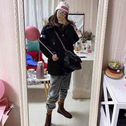 羽绒服冲锋衣女加绒加厚工装户外冬季保暖防风外套 滑雪服男潮牌
