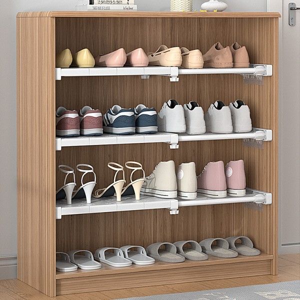推荐Extendable Closet Shelf Adjustable Storage Rack Expandab-封面