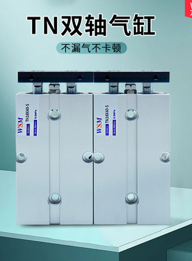 气动双轴双杆气缸TN10/TN16/TN20/TN25X30 40 50 60 70 80 90 100