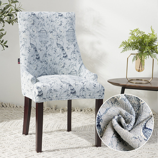 现货家用矮背餐椅子套罩连体弹力简约餐桌布靠背酒店椅套定制订做