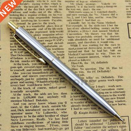 速发Stainless Steel Metal Push Ballpoint Pen Baoer 37 Ball P