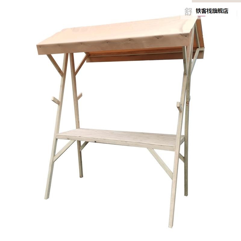 木质动架售集市棚移动外摊位商场货车户实木展示S架活夜市摆摊神