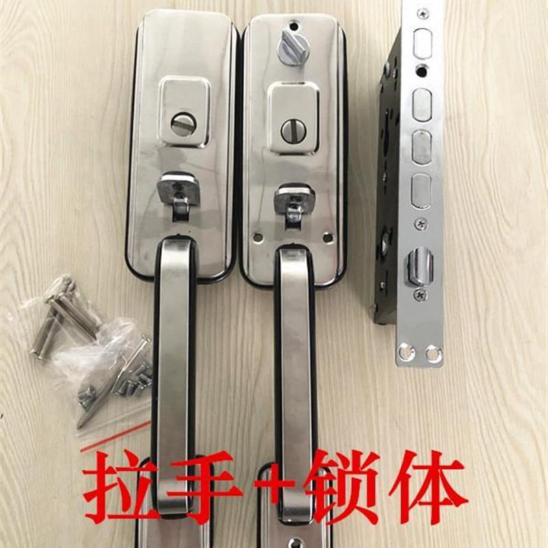 老式开喜防盗门双活把手开喜kaixiH大门锁按压式拉手羣升执手