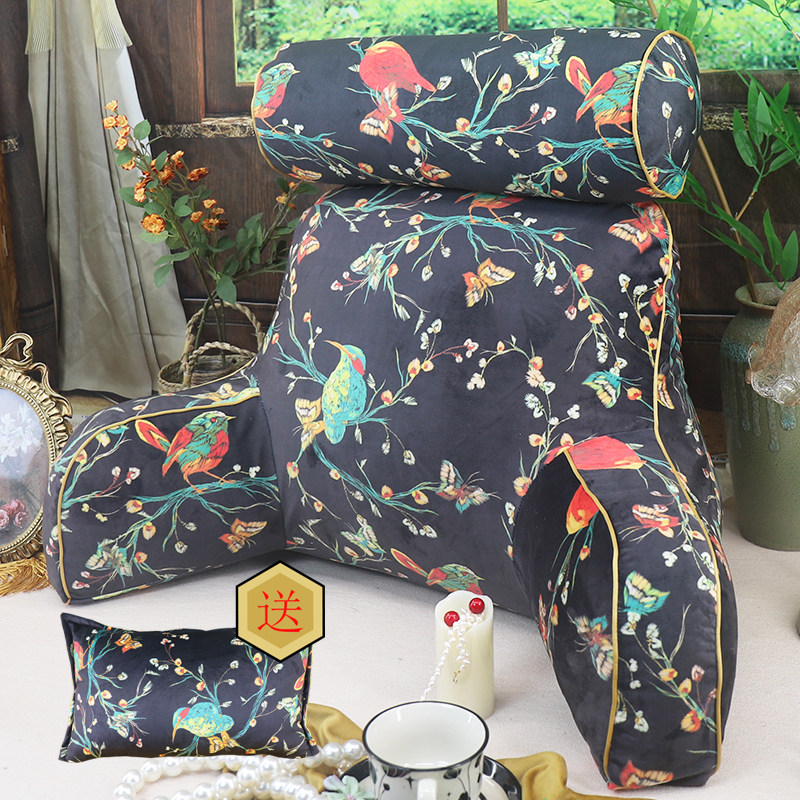 美式牀头靠枕大靠背垫圆柱颈枕牀上软包沙发飘窗护腰靠垫孕妇看书,居家布艺,床头靠垫,淘宝优惠券,粉丝福利购,淘宝优惠卷