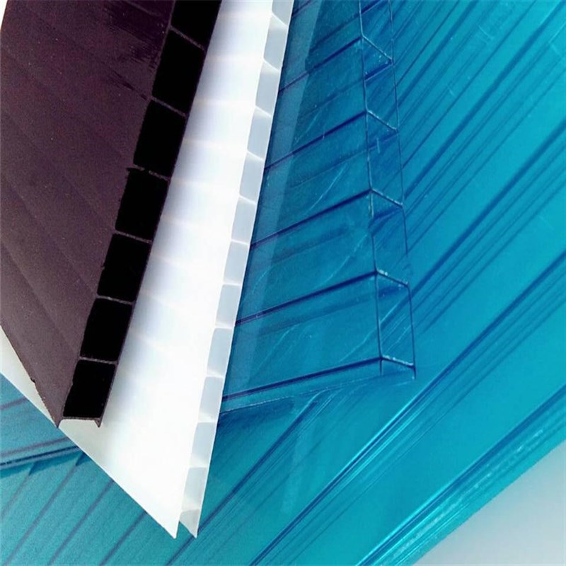 蜂窝pc阳光板 温室大棚花房遮阳雨棚中空板现货 可裁切易安装