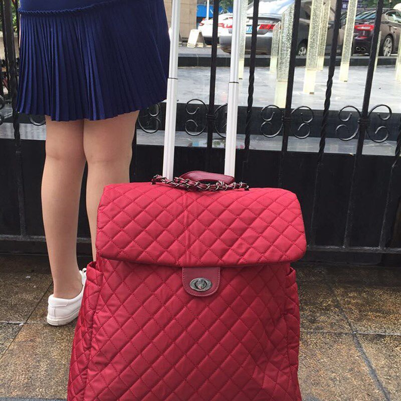 旅行箱网红拉杆箱布箱女登机箱轻便小行李箱手提拉杆包防水20寸潮