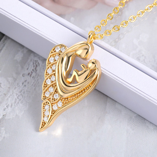 For Heart 网红Mother Necklaces Charm Pendant Wife Baby Mom