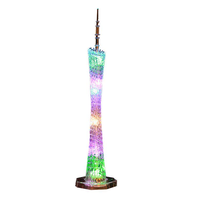广州塔模型发光底座小蛮腰东方明珠塔小摆件微缩模型创意生日礼物