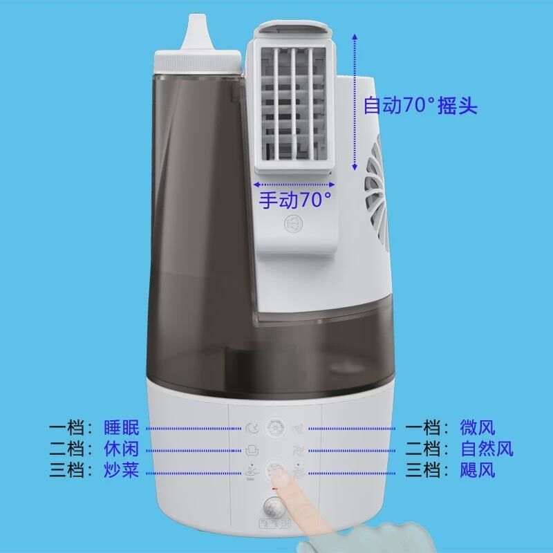 家用厨房降eg温冷风扇制冷机做饭凉快不热非移动空调挂脖腰凉霸