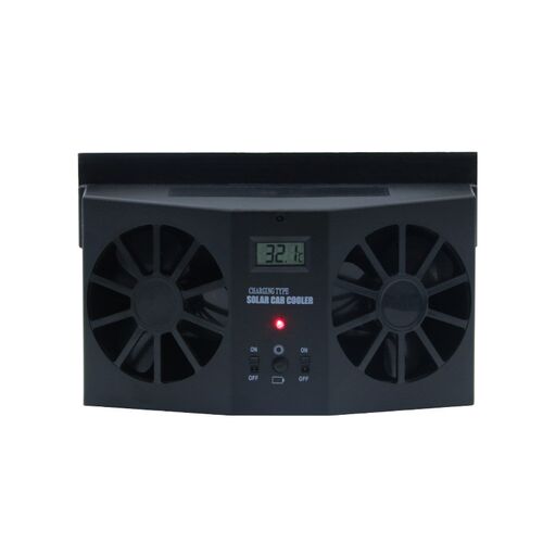 Solar Car Ventilation Fan / Dual-Vent Car Exhaust Fan / Sola