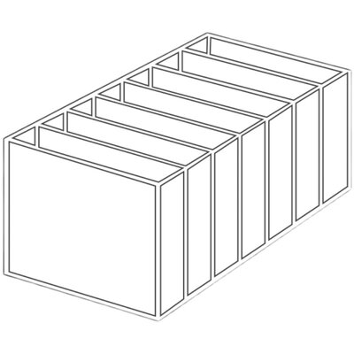 推荐T恤衣服收纳神器 裤子分格盒整理箱衣柜抽屉衣物分隔袋筐家用