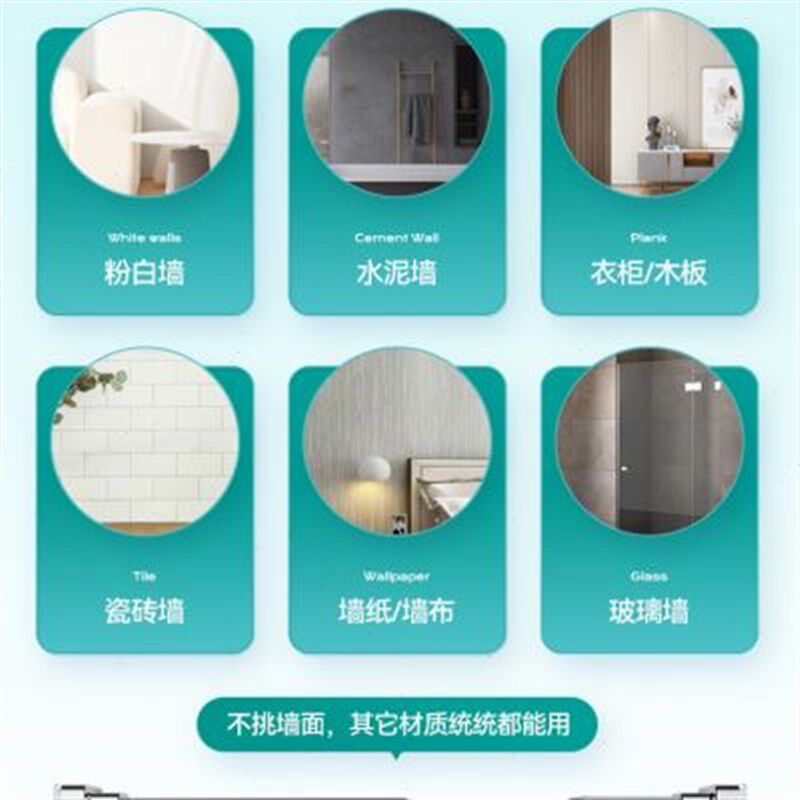 免打孔伸缩晾衣杆阳台顶装窗户固定式衣架室内晒衣家用加粗挂衣杆