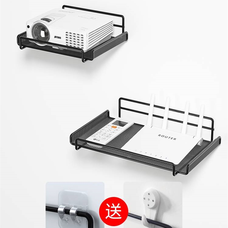 急速发货路由器机上盒wifi墙上置物架电视柜悬空支架漏油器放置架