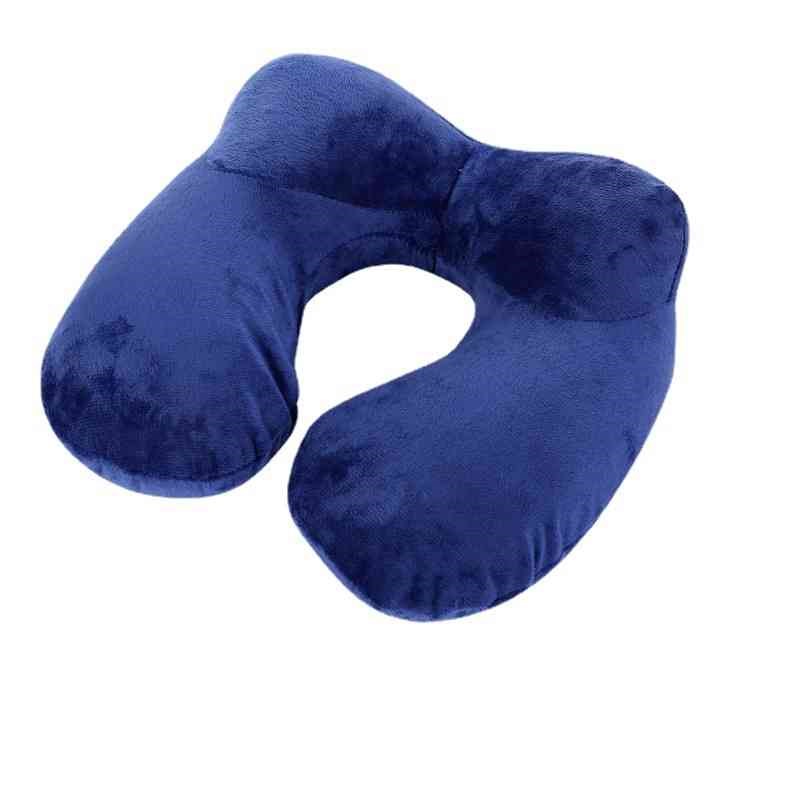 充气型枕可爱颈枕户外护颈枕脖子靠枕旅行抱枕午睡枕头午休枕