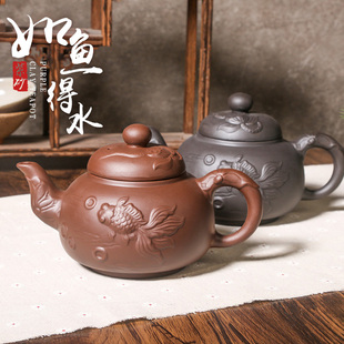 大容量创意手工泡茶壶宜兴紫砂陶瓷茶壶单壶家用大号功夫茶具套装