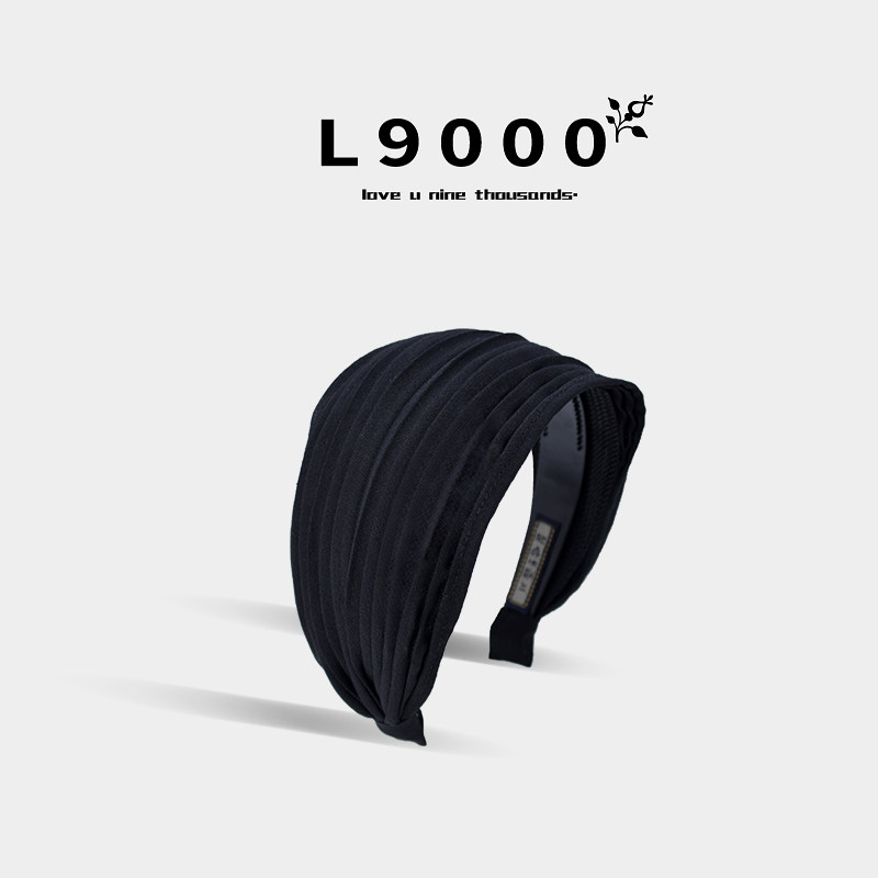 L9000/加宽发箍女2025防滑带齿发卡高颅顶精致红色头箍遮白发头饰