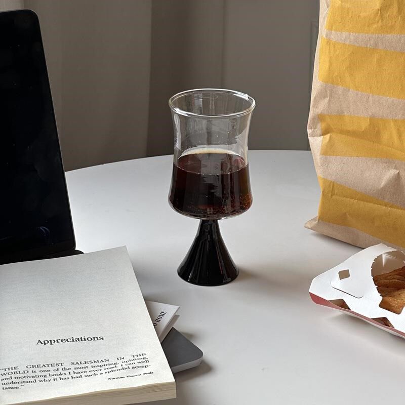 中古喇叭红酒高脚杯法式玻璃水杯家用耐热咖啡杯子 甜酒杯香槟杯,餐饮具,葡萄酒/红酒杯,淘宝优惠券,粉丝福利购,淘宝优惠卷