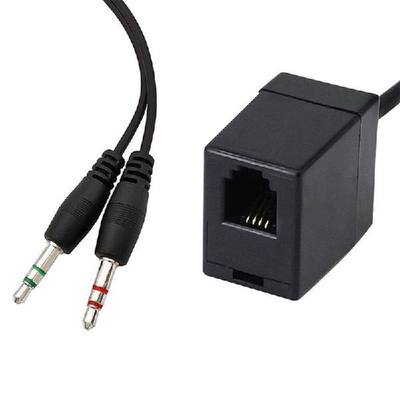 极速RJ9 to 3.5mm Telephone Adapter Cable RJ9 Female to 3.5mm