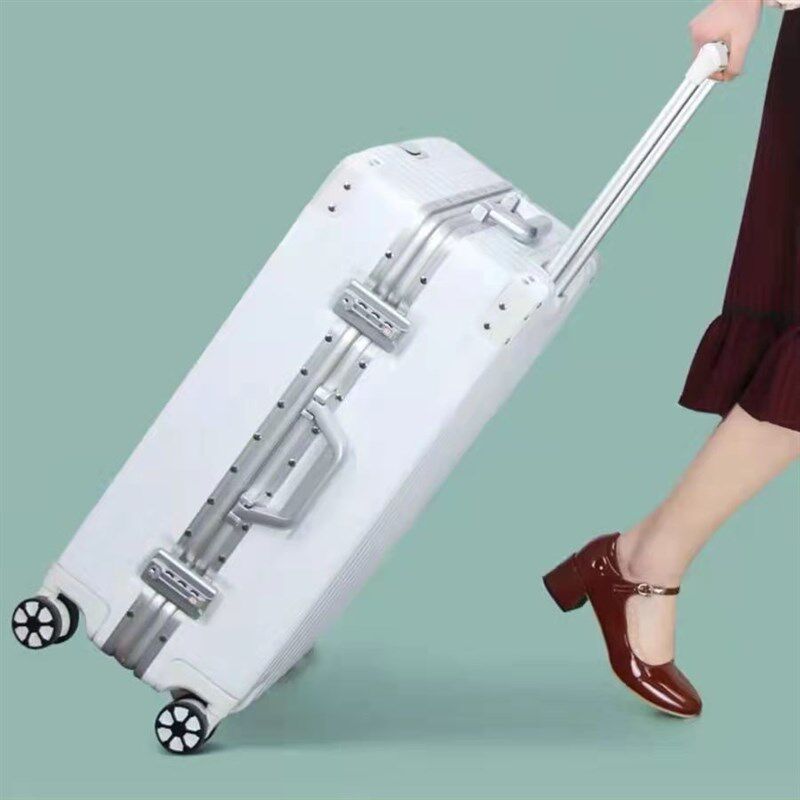韩版行李箱女小型24寸学生万向轮旅行箱男铝框密码箱20寸登机
