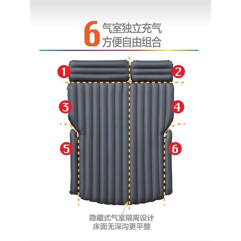 车载床垫后排轿车汽车后座睡垫可折叠宝宝睡觉神器自驾车内旅行床