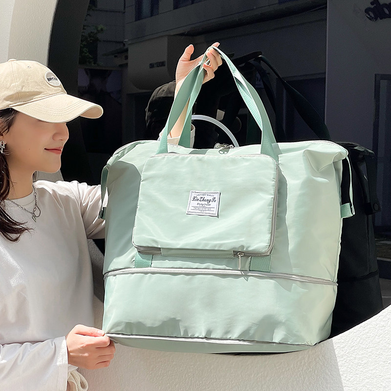 SUPER-LARGE CAPACITY LUGGAGE BAG STUDENT CLOTHES FOLDING LIGHTWEIGHT WATERPROOF READY-TO-WEAR BAG SHORT-DISTANCE BUSINESS TRAVEL TOTE BAG